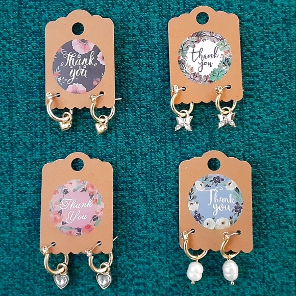 Thank You Earrings SET of FOUR - Picture 6 of 6